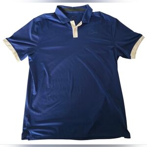 Nike Dri-FIT Men’s Large Golf Polo Shirt Blue Athletic Performance